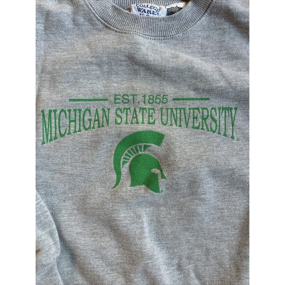 Vintage Michigan State Sweatshirt Youth Size Medium 10-12 College Wear USA 90s - Picture 2 of 6